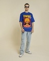 Shop Men's Blue Swag Raja Graphic Printed Oversized T-shirt