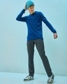 Shop Men's Blue Flat Knit Sweater-Full