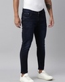 Shop Men's Blue Tapered Fit Jeans-Design