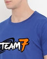 Shop Men's Blue Team 7 Typography T-shirt