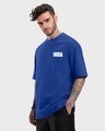 Shop Men's Team Blue Graphic Printed Oversized T-shirt-Design