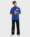 Shop Men's Team Blue Graphic Printed Oversized T-shirt