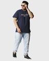 Shop Men's Blue Techno Iron Man Graphic Printed Plus Size T-shirt-Full
