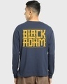 Shop Men's Blue The Black Adam Graphic Printed Oversized T-shirt-Design