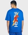 Shop Men's Blue The Flash Graphic Printed Oversized T-shirt-Design