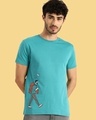 Shop Men's Blue The Traveller T-shirt-Front