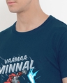 Shop Men's Blue Thor Vaamaa Minnal Graphic Printed T-shirt