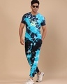 Shop Men's Blue and Black Tie & Dye Co-Ord Set-Design