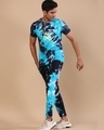 Shop Men's Blue and Black Tie & Dye Co-Ord Set-Full