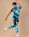 Shop Men's Blue and Black Tie & Dye Co-Ord Set