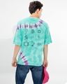 Shop Men's Blue Tie & Dye Oversized T-shirt-Design