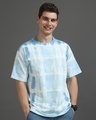 Shop Men's Blue Tie & Dye Oversized T-Shirt-Design