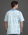 Shop Men's Blue Tie & Dye Oversized T-Shirt