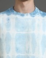 Shop Men's Blue Tie & Dye Oversized T-Shirt