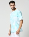 Shop Men's Blue Tie & Dye Oversozed T-shirt-Design