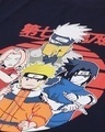 Shop Men's Blue Anime Time Seven Naruto Graphic Printed T-shirt