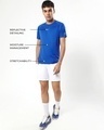Shop Men's Blue Training Utility T-shirt-Full