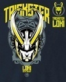 Shop Men's Blue Trickster Loki Graphic Printed Oversized T-shirt