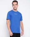 Shop Men's Blue Typography T-shirt-Design