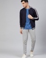 Shop Men's Blue Typography Jacket-Full