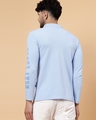 Shop Men's Blue Typography Polo T-shirt-Full