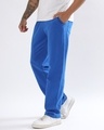 Shop Men's Blue Typography Relaxed Fit Track Pants-Design