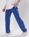 Shop Men's Blue Typography Relaxed Fit Track Pants-Design