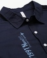 Shop Men's Blue Typography Shirt