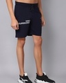 Shop Men's Blue Typography Slim Fit Shorts-Design