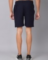 Shop Men's Blue Typography Slim Fit Shorts-Full
