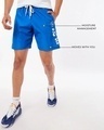Shop Men's Blue Typography Utlity Shorts-Design