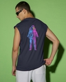 Shop Men's Blue Universal Astro Graphic Printed Boxy Fit Vest-Design