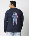 Shop Men's Blue Universal Astro Graphic Printed Plus Size T-shirt-Design