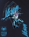 Shop Men's Blue Venomized Graphic Printed Oversized T-shirt
