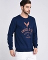 Shop Men's Blue Vintage Typography Sweatshirt-Design