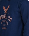 Shop Men's Blue Vintage Typography Sweatshirt