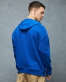 Shop Men's Blue Vivid Typography Oversized Hoodies-Design