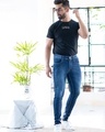 Shop Men's Blue Washed Jeans