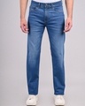 Shop Men's Blue Washed Jeans-Front