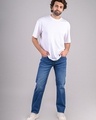Shop Men's Blue Washed Jeans-Design