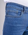 Shop Men's Blue Washed Jeans-Full