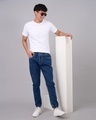 Shop Men's Blue Washed Jogger Jeans