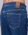 Shop Men's Blue Washed Jogger Jeans