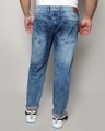 Shop Men's Blue Washed Oversized Plus Size Jeans-Design