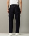 Shop Men's Blue Washed Slim Fit Cargo Jeans-Design