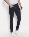 Shop Men's Blue Washed Slim Fit Mid Rise Clen Look No Faded Jeans-Design