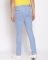 Shop Men's Blue Washed Slim Fit Mid Rise Clen Look No Faded Jeans-Design