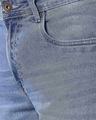 Shop Men's Blue Washed Slim Fit Mid Rise Jeans With Belt