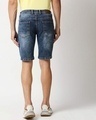 Shop Men's Blue Washed Slim Fit Mid Rise Jeans With Belt-Full