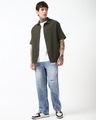 Shop Men's Blue Washed Straight Fit Mid-Rise Distressed Jeans-Full